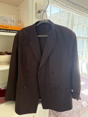 Djerf Avenue Chocolate Brown Blazer